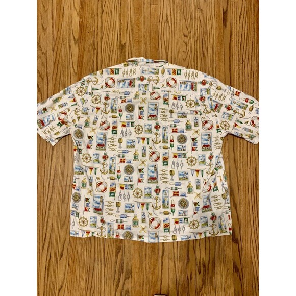 Pacific Legend Hawaii Short Sleeve Button Shirt Lighthouse Nautical 3XL VTG Sail - Picture 11 of 12